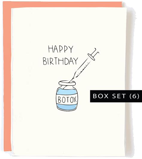 Botox Birthday Card Pack Funny Birthday Card for Best - Etsy