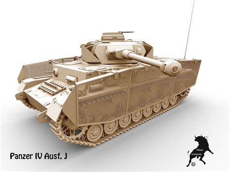 Panzer IV Ausf J 3D Model MAX OBJ FBX MTL | CGTrader.com