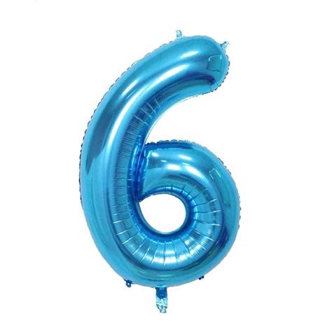 Number blue foil balloon Print happy birthday party decoration | Etsy