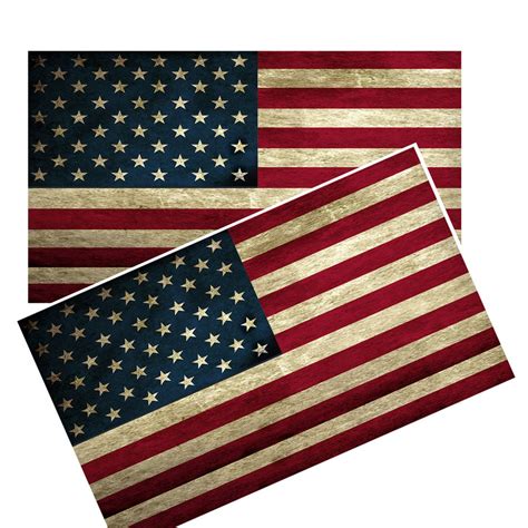 Distressed American Vinyl Flag Decals | Patriotic Gifts – abrotherhood