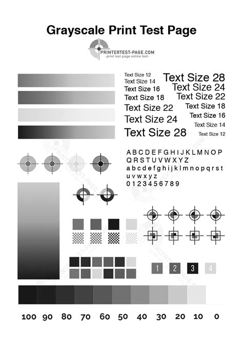 Printer Test Page Black and White PDF: A Comprehensive Guide | Printer ...