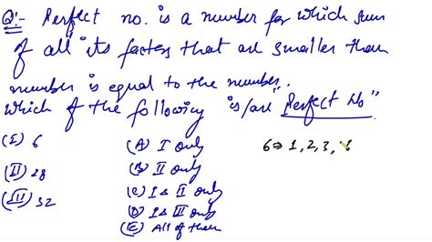 Number Properties 1.2 - Perfect Number Problem - YouTube