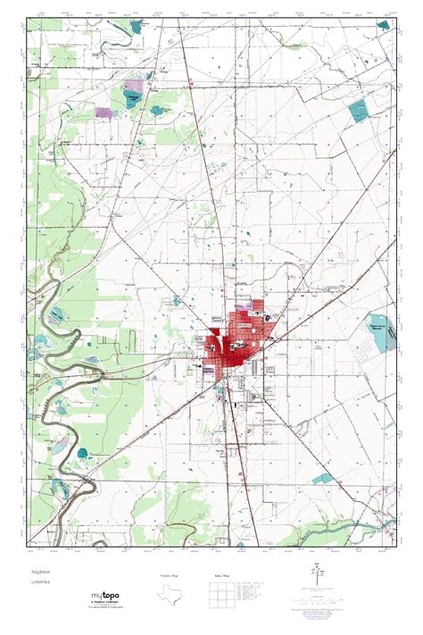 MyTopo Angleton, Texas USGS Quad Topo Map