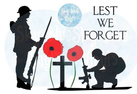 Lest We Forget Remembrance Sticker Poppy Day Sticker Poppy - Etsy Hong Kong