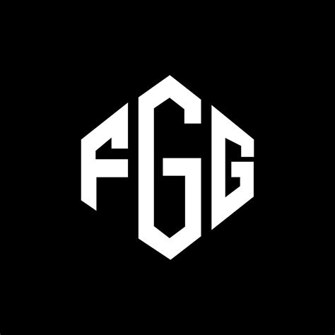 FGG letter logo design with polygon shape. FGG polygon and cube shape ...