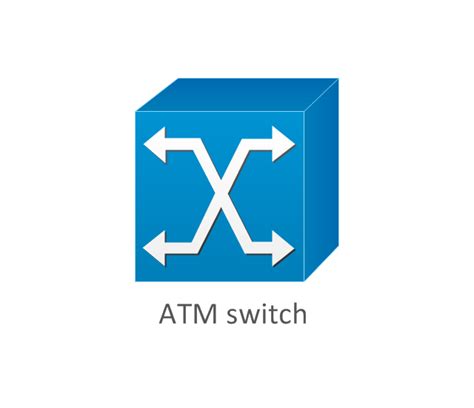 Cisco switches and hubs - Vector stencils library