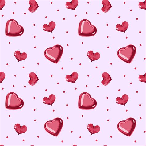 Heart shaped cookies seamless pattern for valentine s day. Pattern for Wrapping paper, postcards ...