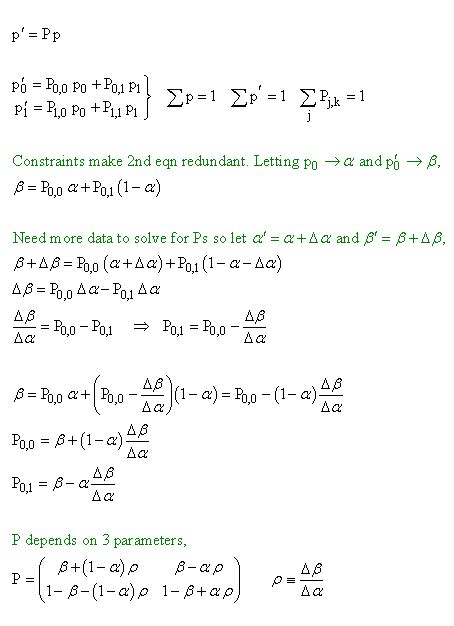 httprover's 2nd blog: Finding a Transition Matrix to Fit Given Data