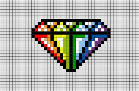 Diamond Pixel Art | Pixel art templates, Minecraft pixel art, Pixel art pattern