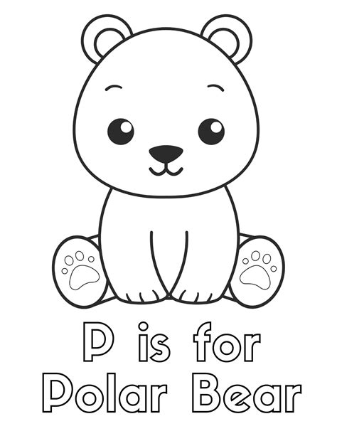 Free Polar Bear Coloring Pages for Kids and Adults