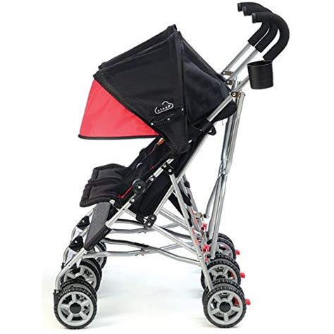 Kolcraft Cloud Lightweight and Compact Double Umbrella Stroller, Red ...