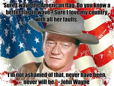 John Wayne Best Flag Quote Metal Sign - American Collectibles