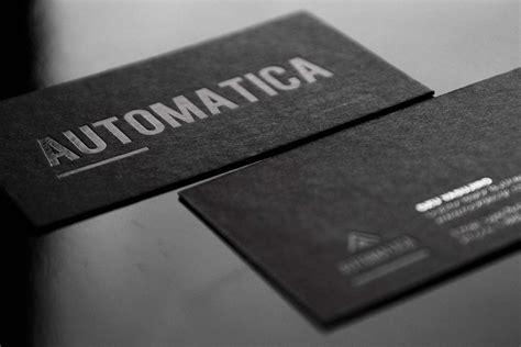 Matte Black Business Card Template