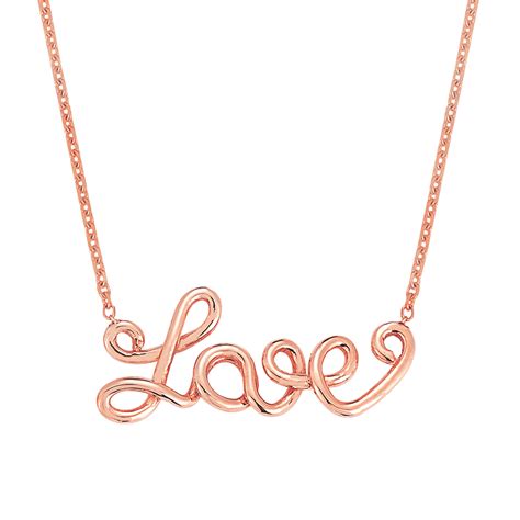 Wire Word Necklace – Baby Gold