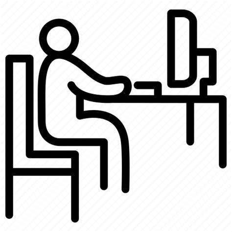 Computer, laptop, man, office, operator, people, worker icon - Download on Iconfinder