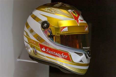 Helmet designs of Fernando Alonso (Scuderia Ferrari) from 2012 : r/f1helmet