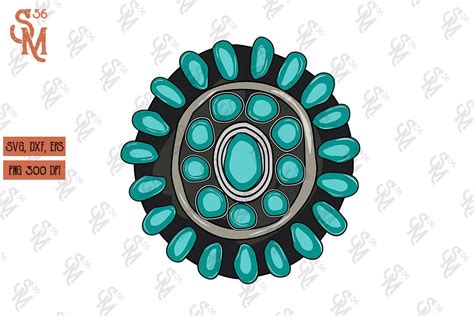 Turquoise Western Gem Stone SVG Graphic by StevenMunoz56 · Creative Fabrica