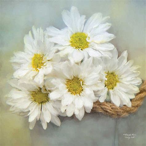 Daisy Bouquet Canvas Wall Art | Antique Farmhouse