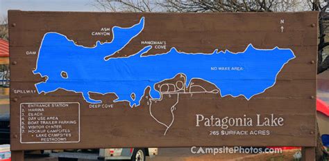 Patagonia Lake State Park Campground Map