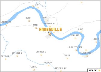 Hawesville (United States - USA) map - nona.net