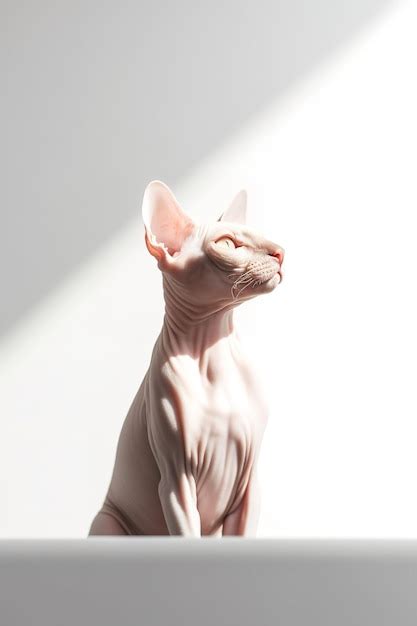 Premium AI Image | Sphynx Cat Sunbathing