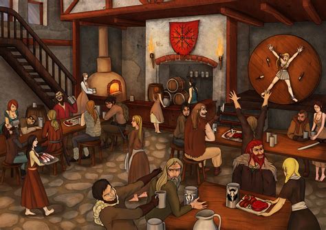 Viking feast by AnirBrokenear on DeviantArt