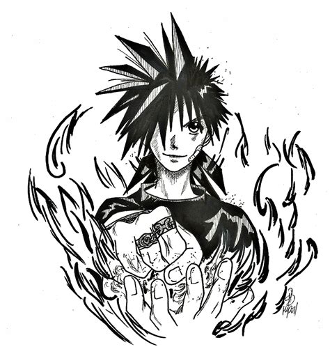 Recca Hanabishi fanart by Yutarohyutah | Fan art, Flame of recca, Anime