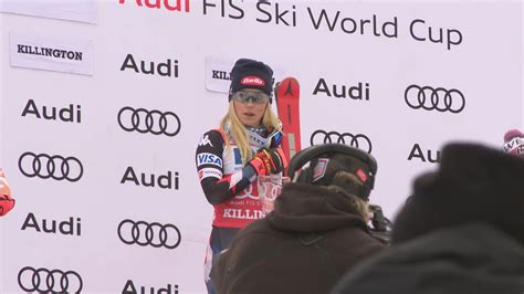 Shiffrin being checked for leg injury after crash on course in Italy