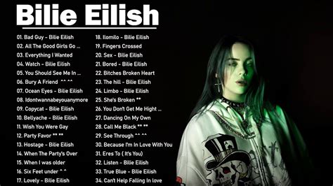 Billie Eilish Greatest Hits 2021 - Billie Eilish Full Playlist Best Songs 2021 - YouTube