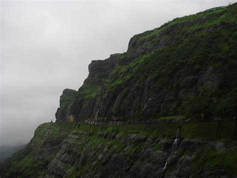 Photo of Malshej Ghat waterfalls in the monsoon. Malshej is a hill ...