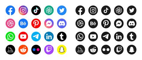 Popular Social Media Icons | Figma