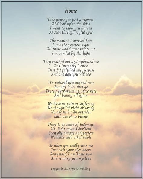 Home sympathy Poem Remembrance or Funeral Poem Bereavement - Etsy Canada Grieving Quotes, Grief ...