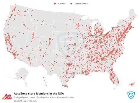 List of all AutoZone store locations in the USA - ScrapeHero Data Store