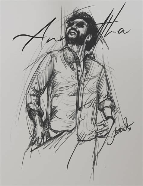 Jeeva Artist - Annaatthe Superstar Rajini Pencil Artwork 2021 #AnnaattheFirstLook #AnnaattheFL # ...