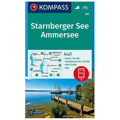 Kompass Starnberger See, Ammersee - Hiking map | Buy online | Bergfreunde.eu