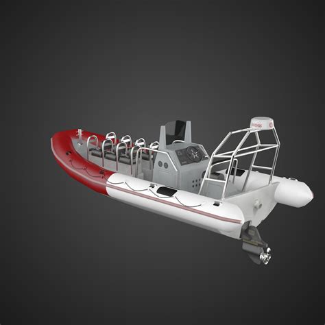 3D model RHIB boat - TX760 VR / AR / low-poly | CGTrader