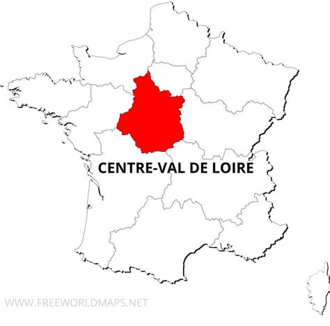 Centre-Val de Loire Map