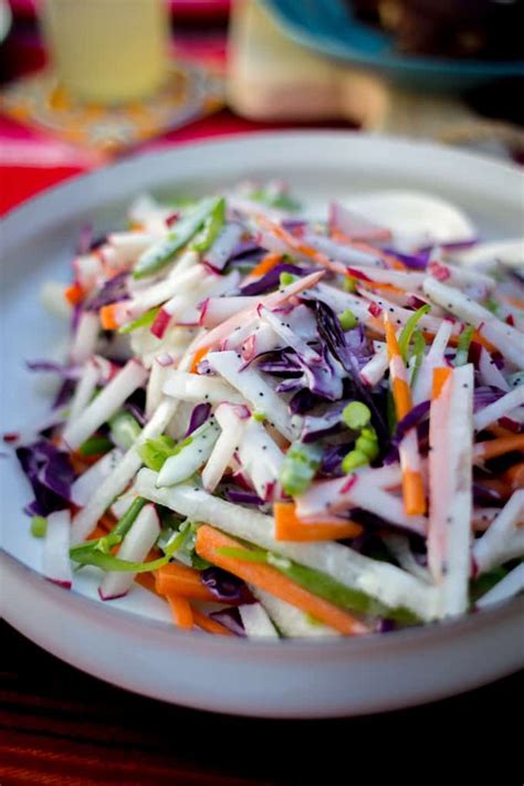 Rainbow Jicama Salad with Poppy Seed Dressing | ¡HOLA! JALAPEÑO¡HOLA ...