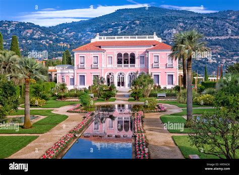 Villa Ephrussi de Rothschild in St Jean Cap Ferrat, France Stock Photo ...