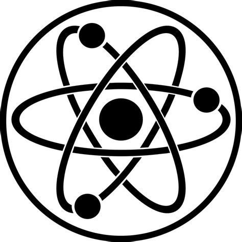 atom symbol | Atomic symbol, Laptop vinyl decal, Atom