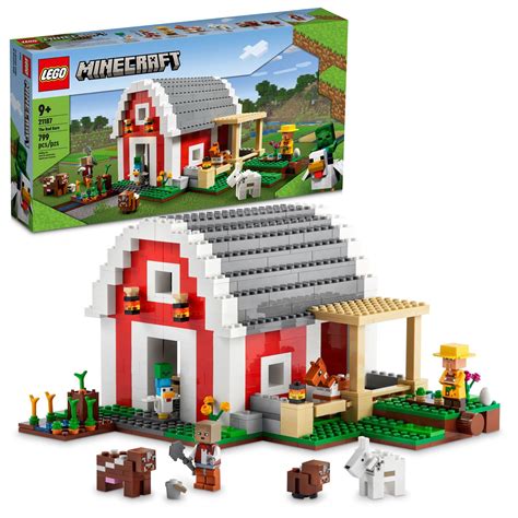 LEGO Minecraft The Red Barn 21187 Building Toy Set for Kids, Girls, and Boys Ages 9+ (799 Pieces ...