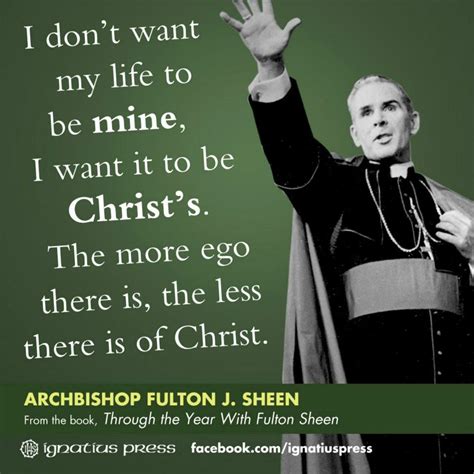 Archbishop Fulton Sheen | Fulton sheen, Saint quotes catholic, Catholic ...