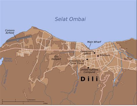 Mapas de Dili - Timor Leste - MapasBlog