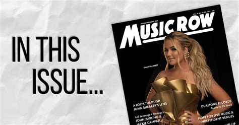 In This Issue: MusicRow Awards Issue Features John Shearer, Dualtone Records, 615 Leverage ...