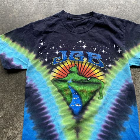 Vintage Jerry Garcia Band Tie-dye Graphic T... - Depop