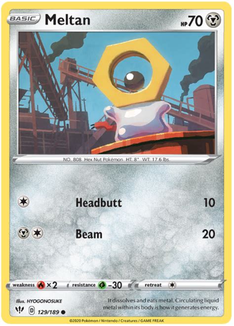 Meltan - Darkness Ablaze #129 Pokemon Card