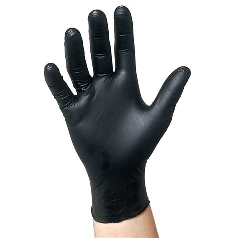 6 Mil Black Nitrile Gloves - Safecare