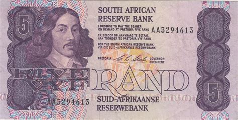 SOUTH AFRICAN BANK 5 RAND BANKNOTE REF 1391 - Cambridgeshire Coins ...