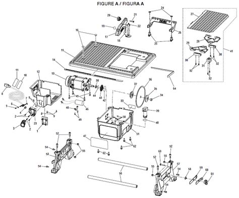 Ridgid R4021 Tile Saw Parts and Accessories- PartsWarehouse