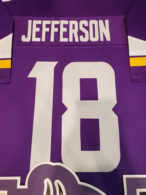 Justin Jefferson Unsigned Custom Framed Jersey Display | Pristine Auction